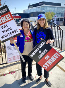 United Farmworkers Association-co-founder-Dolores-Huerta-with-WGAW-President-Meredith-Stiehm-with-at-TV-City.jpg